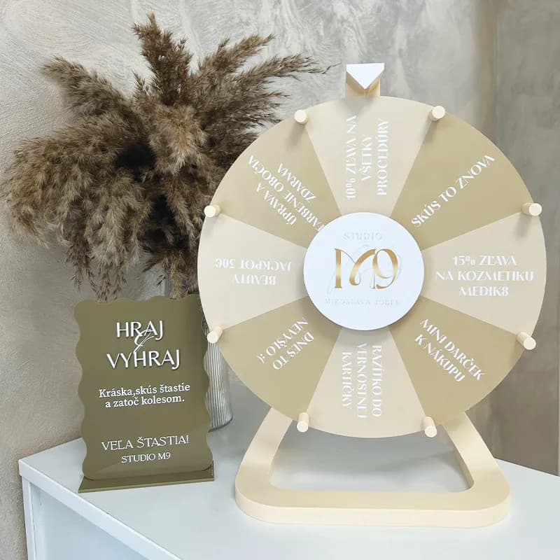 Ako si vybrať správne stolové koleso šťastia Mini 30 cm alebo Medium 50 cm?