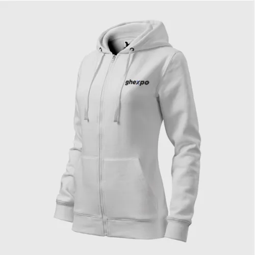 Dámská mikina na zip s kapucí.