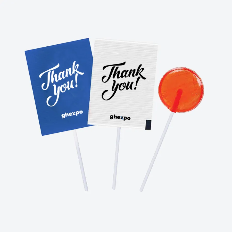 Reklamné lízatka sú ideálnym sladkým darčekom, ktorý poteší zákazníkov. S vaším logom na obale zabezpečíte neustálu reklamu. Objednajte online ešte dnes.