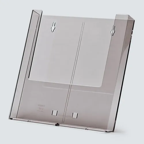 Nástěnný stojánek na letáky.