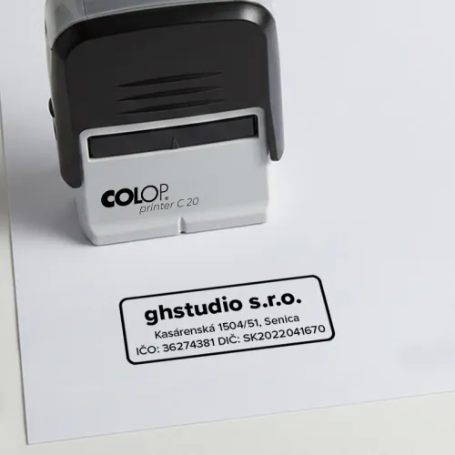 Razítko 38x14mm