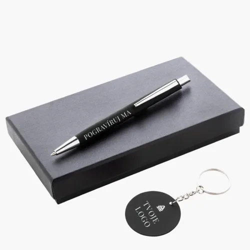 Dárková sada hliníkové pero a klíčenka