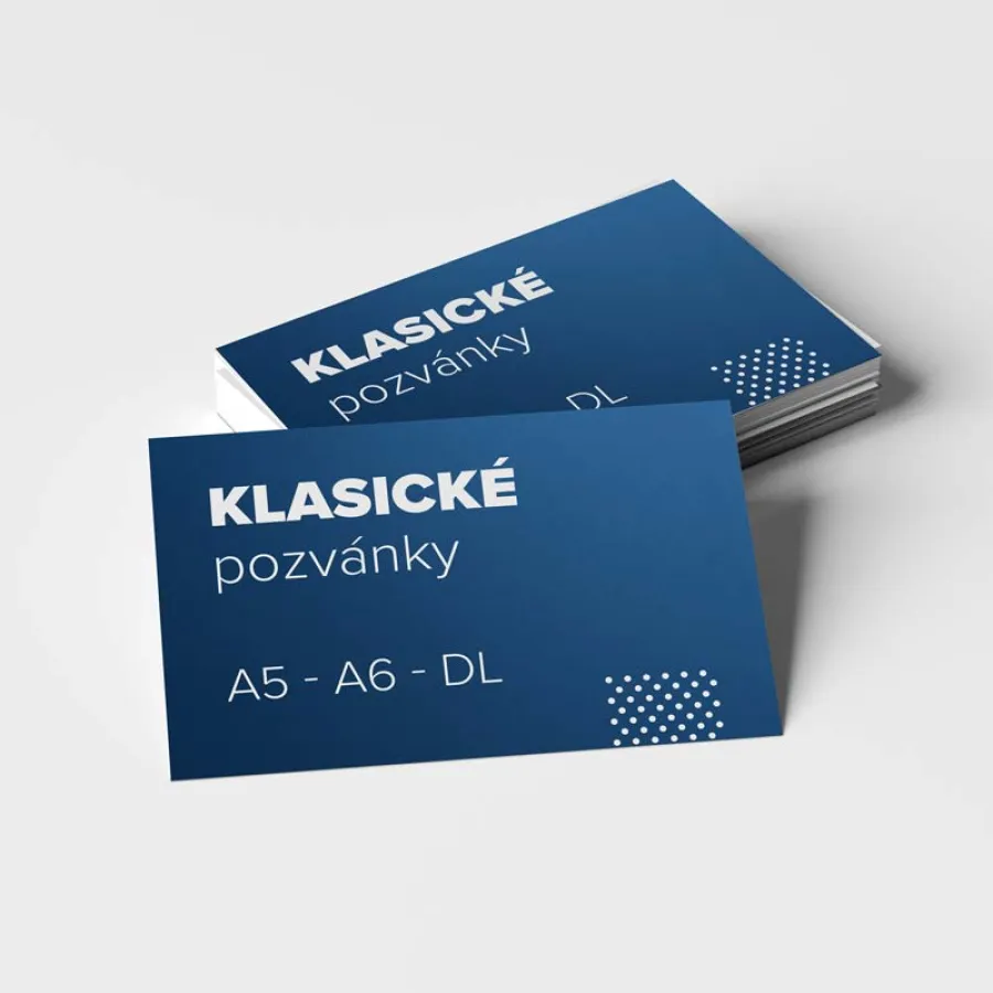 Pozvánky na akúkoľvek príležitosť. Profesionálna detailná tlač na kvalitný 300g papier.