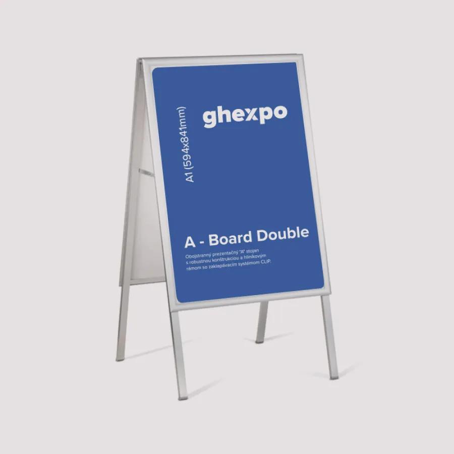 V našej ponuke nájdete aj rôzne stojany a rámy na plagáty, ktoré sa dajú použiť opakovane s iným plagátom. Modely na stenu, samostatne stojace, ale aj boardy.