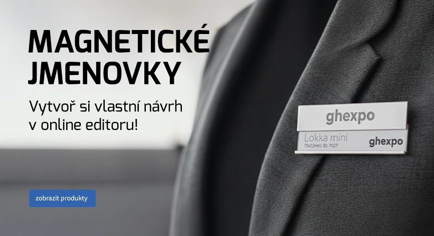 MAGNETICKÉ MENOVKY - Vytvor si vlastný návrh v online editore!