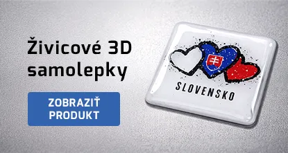  - Živicové 3D samolepky